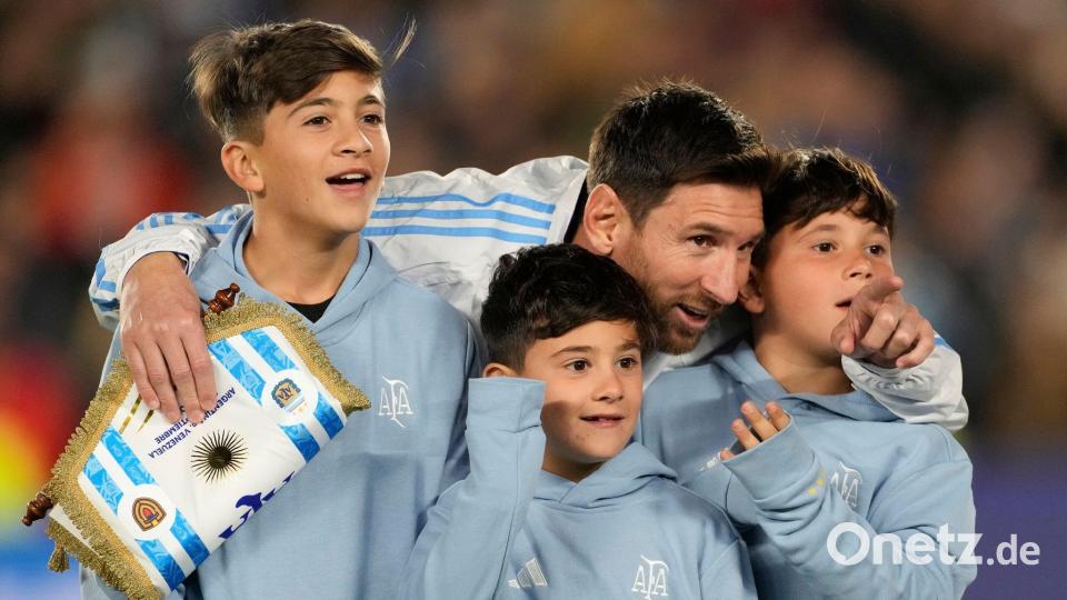 Die Messi-Familie war auch da. Bild: Gustavo Garello/AP/dpa