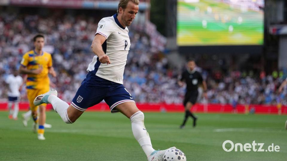 Bayern-Stürmer Harry Kane ist mit England auf WM-Kurs. Bild: Dave Shopland/AP/dpa