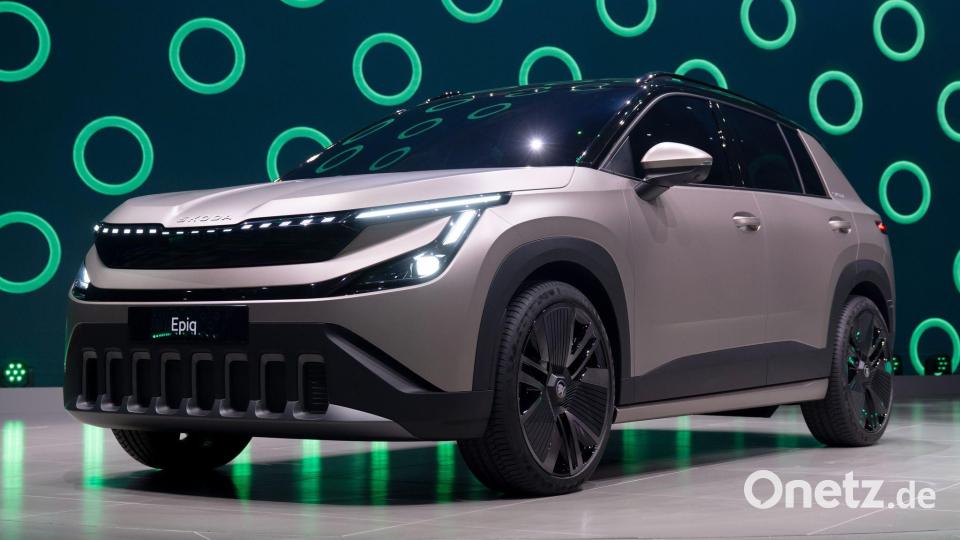 Nur als Studie gezeigt wird der SUV Skoda Epiq. Bild: Sven Hoppe/dpa