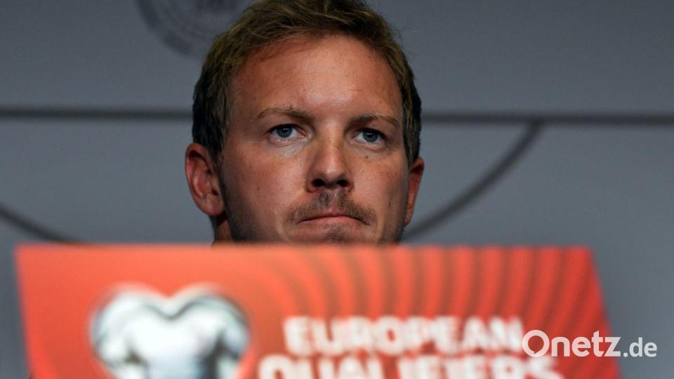 Julian Nagelsmann will gegen Nordirland den WM-Kurs einschlagen. Bild: Federico Gambarini/dpa
