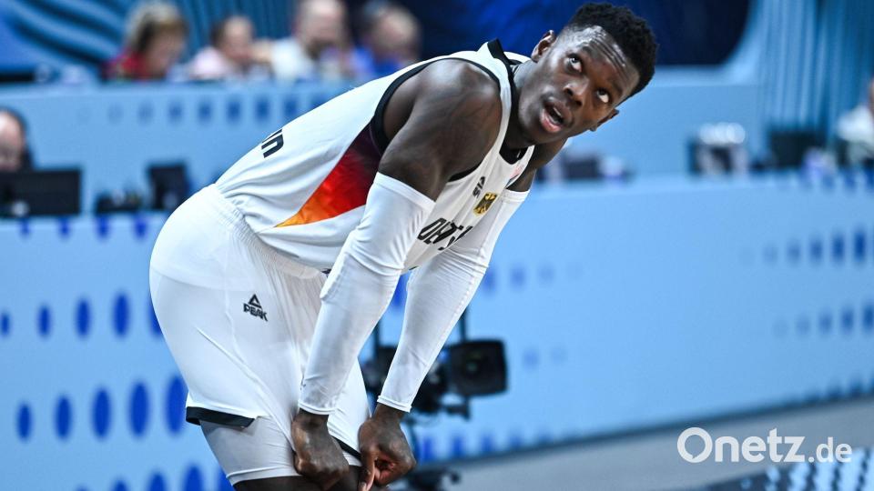 Das war knapp! Erst am Ende setzen sich Dennis Schröder und Co. deutlich gegen Portugal durch. Bild: Stefanos Kyriazis/ZUMA Press Wire/dpa