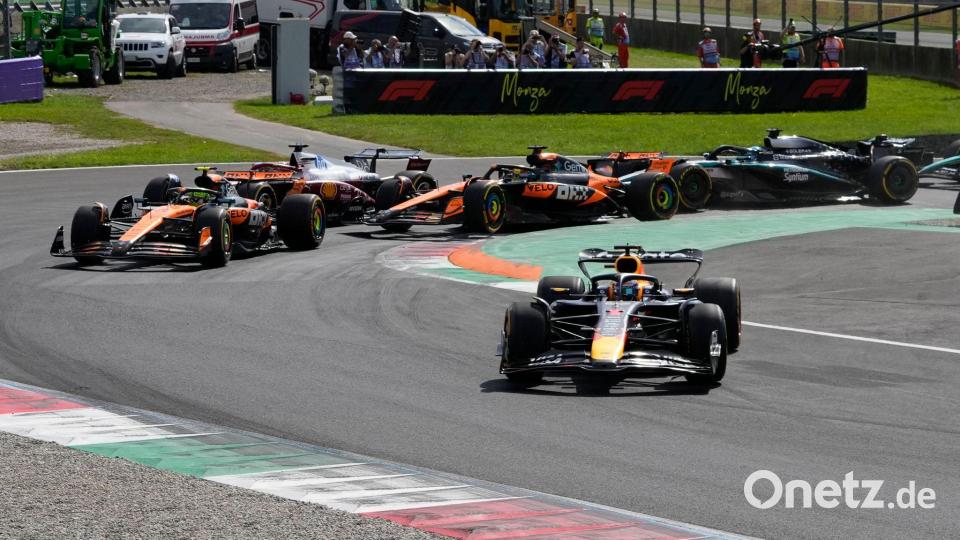 Die Szene sorgte für Wut bei Norris. Bild: Luca Bruno/AP/dpa