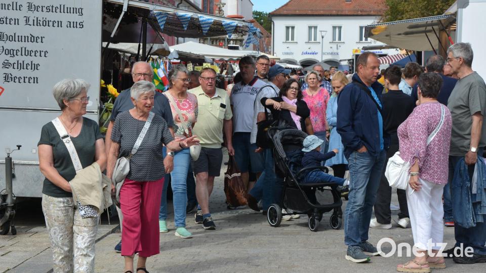 Ganz schön viel los am Tirschenreuther Herbstmarkt. Bild: jr