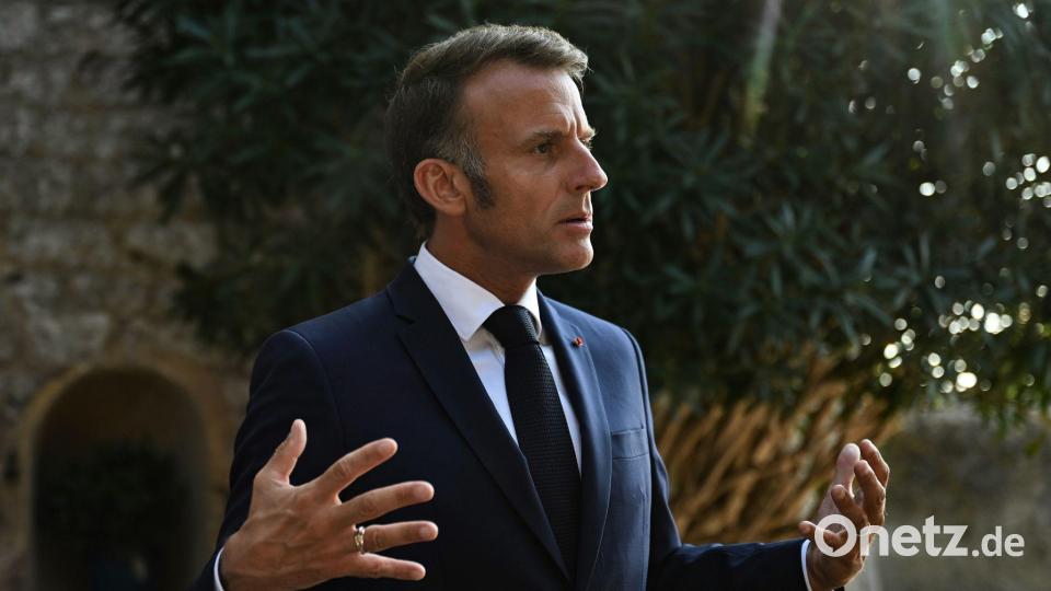 Macron muss nun schnell handeln, um aus der Schusslinie zu kommen. (Archivbild) Bild: Philippe Magoni/AP Pool/AP/dpa