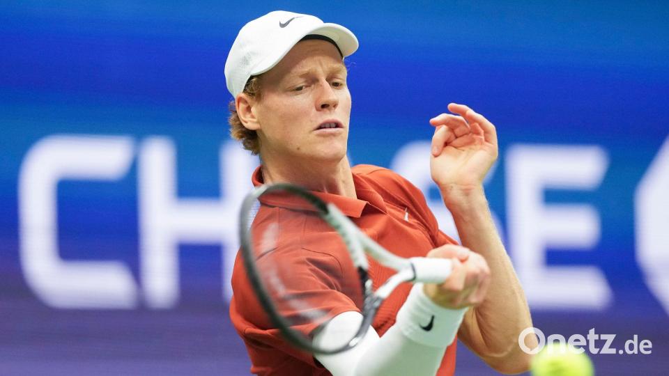 Jannik Sinner erwischte den schlechteren Satrt in das Finale der US Open. Bild: Kirsty Wigglesworth/AP/dpa