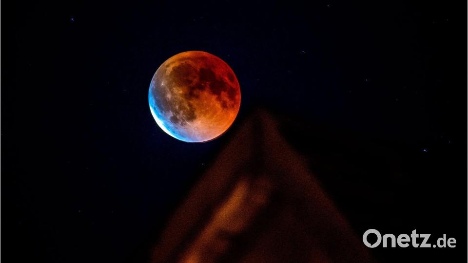 Das war der Blutmond über Leuchtenberg. Bild: Xaver Klaußner