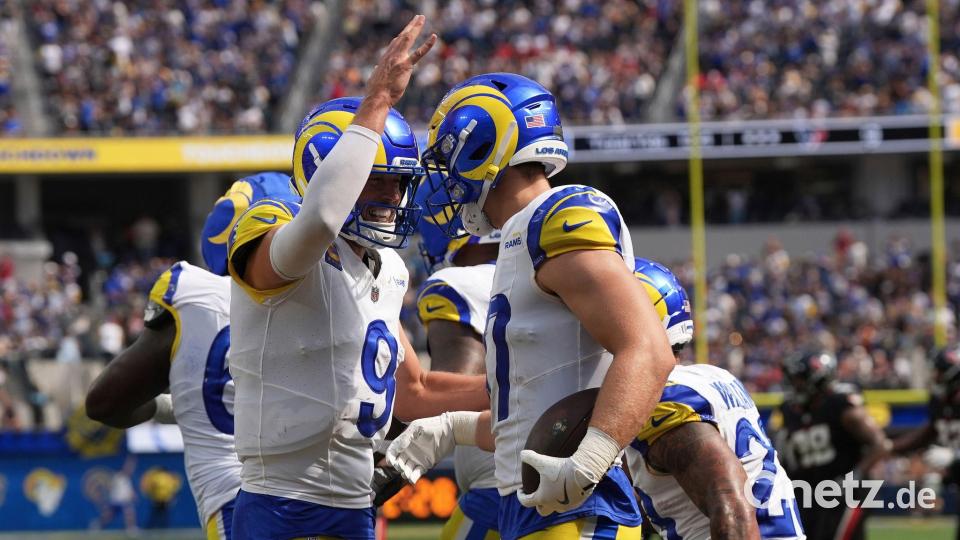 Die Rams starteten mit einem Heimsieg über die Texans um Jakob Johnson in die Saison. Bild: Gregory Bull/AP/dpa