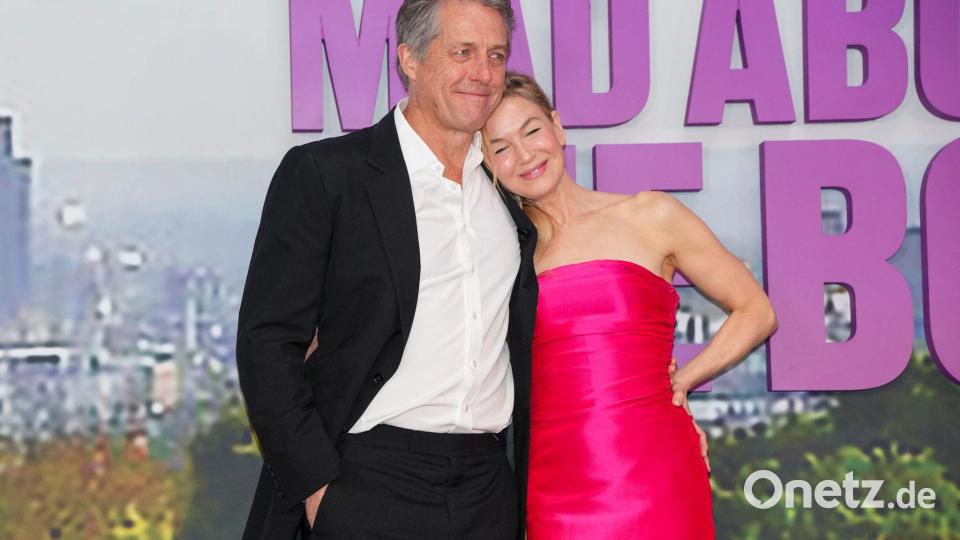 Eingespieltes Team: Hugh Grant und Renée Zellweger - hier bei der Premiere des Films „Bridget Jones: Mad About the Boy“ (deutscher Titel: „Bridget Jones - Verrückt nach ihm“) im Januar 2025 in London. (Archivbild) Bild: Scott A Garfitt/Invision/AP/dpa