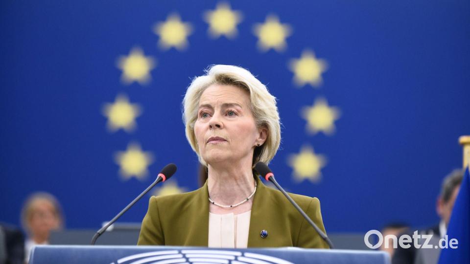 Die Erwartungen an die Rede der EU-Kommissionspräsidentin waren groß. Bild: Pascal Bastien/AP/dpa