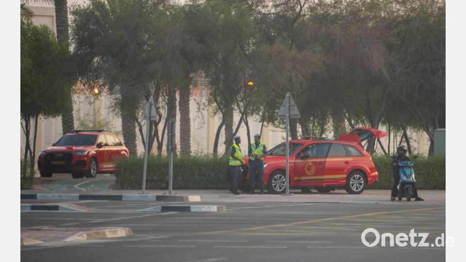 Sicherheitskräfte am Ort des israelischen Angriffs in Doha. Bild: Nikku/XinHua/dpa