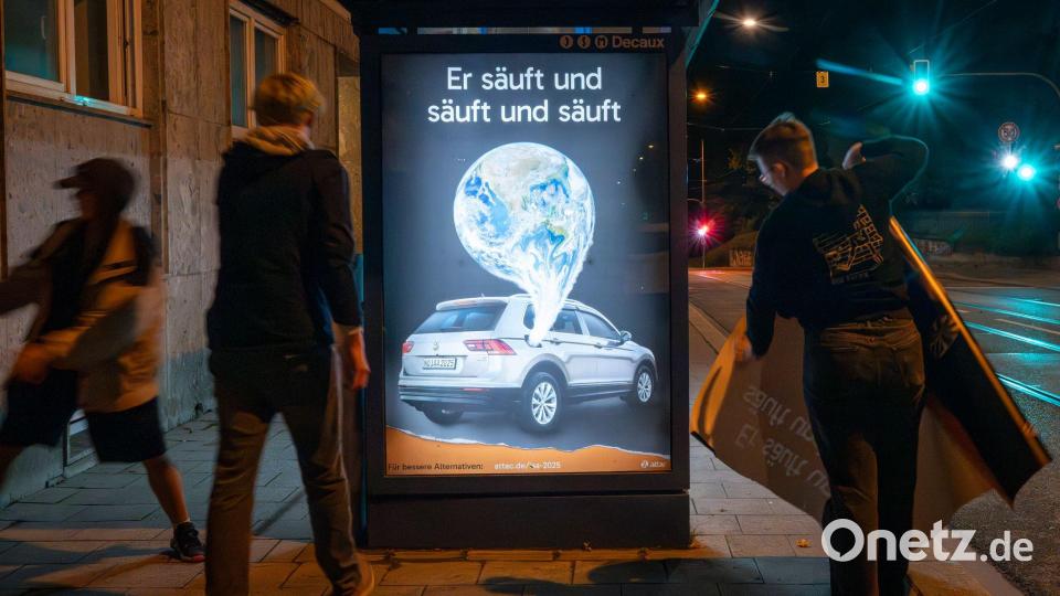 Schon vor der Eröffnung der IAA hatte es Proteste gegen die Messe gegeben. Bild: Peter Kneffel/dpa