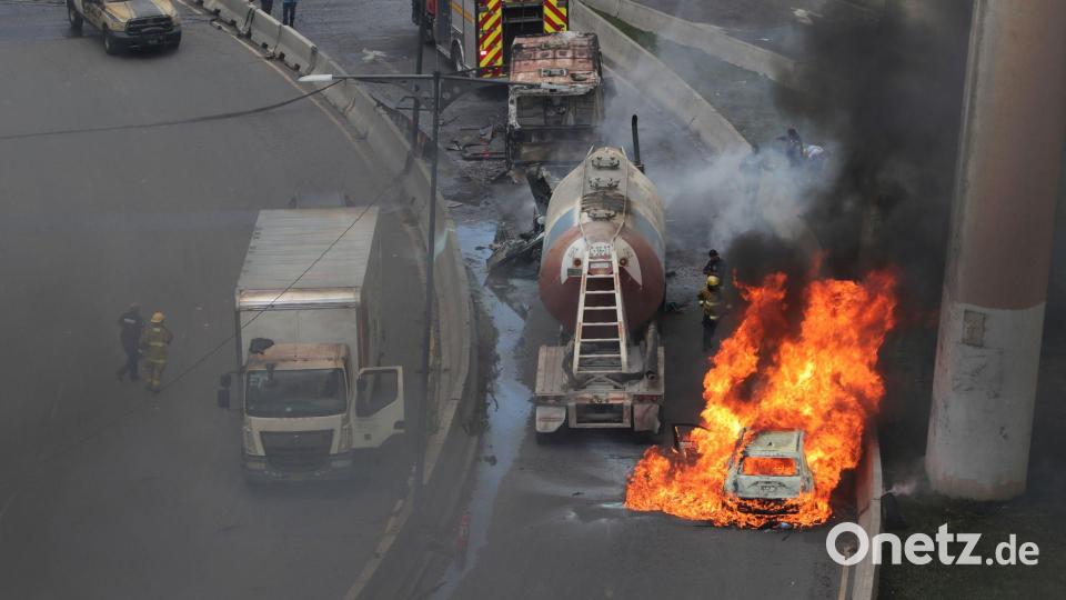 Der Unfall ereignete sich im Osten von Mexiko-Stadt. Bild: Tristan Velazquez/AP/dpa