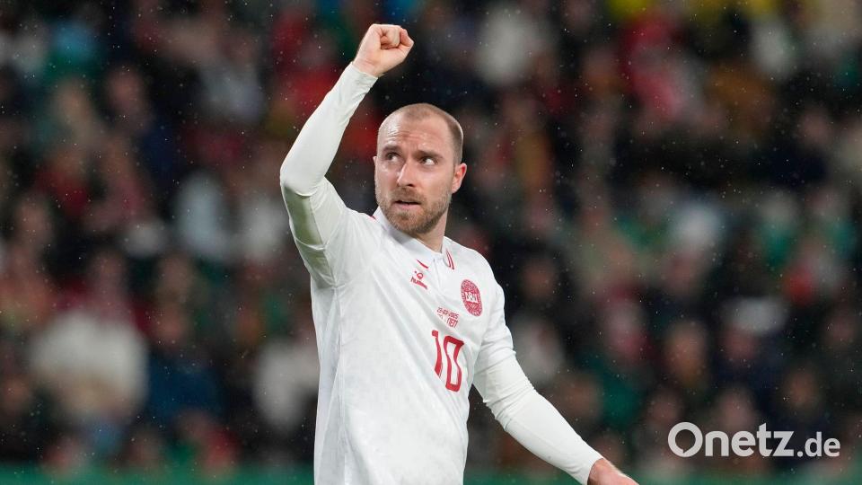 Dänemarks Rekordspieler Christian Eriksen. Bild: Armando Franca/AP/dpa