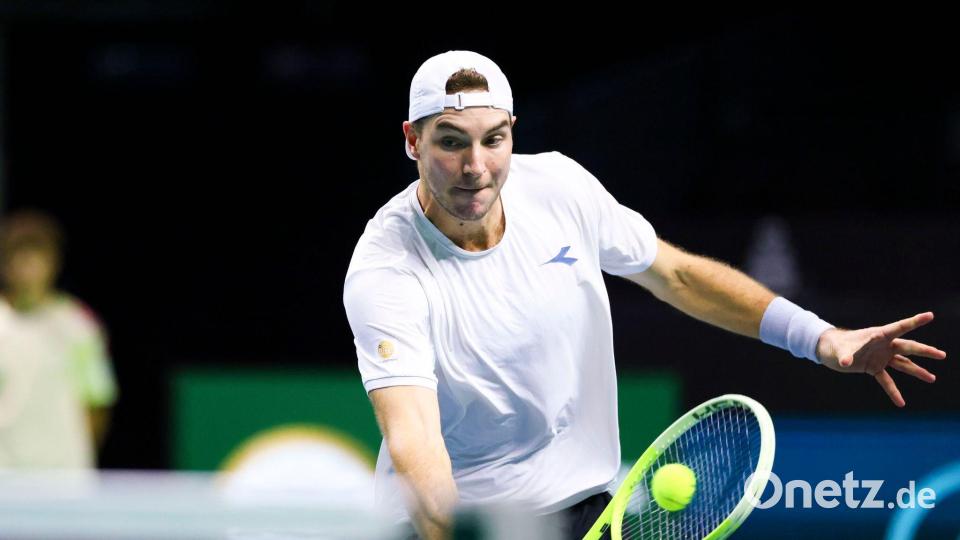 Jan-Lennard Struff bewies in seinem Match gegen Yoshihito Nishioka Nervenstärke. (Archivbild) Bild: Frank Molter/dpa