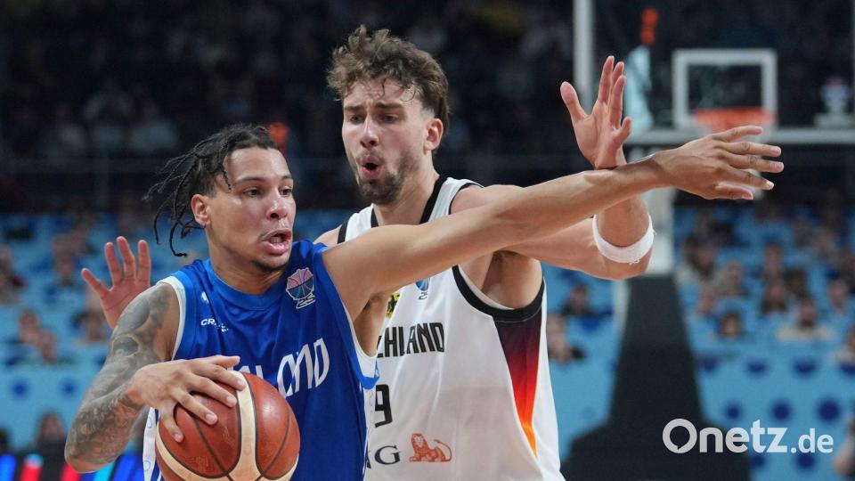 Franz Wagner und die deutschen Basketballer stehen im EM-Finale. Bild: Sergei Grits/AP/dpa