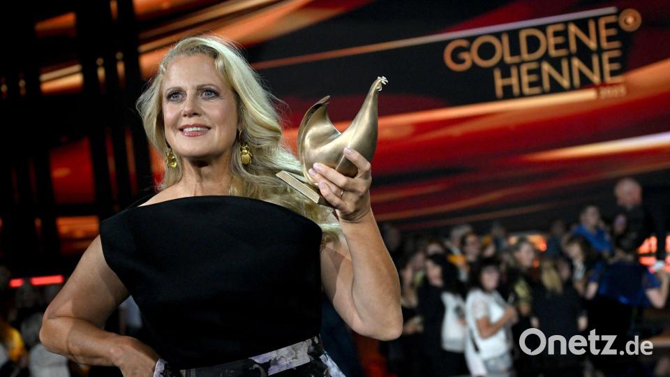 Verleihung Medienpreis Goldene Henne Moderatorin Barbara Schöneberger gewinnt in der Kategorie &quot;Entertainment&quot; Bild: Hendrik Schmidt/dpa