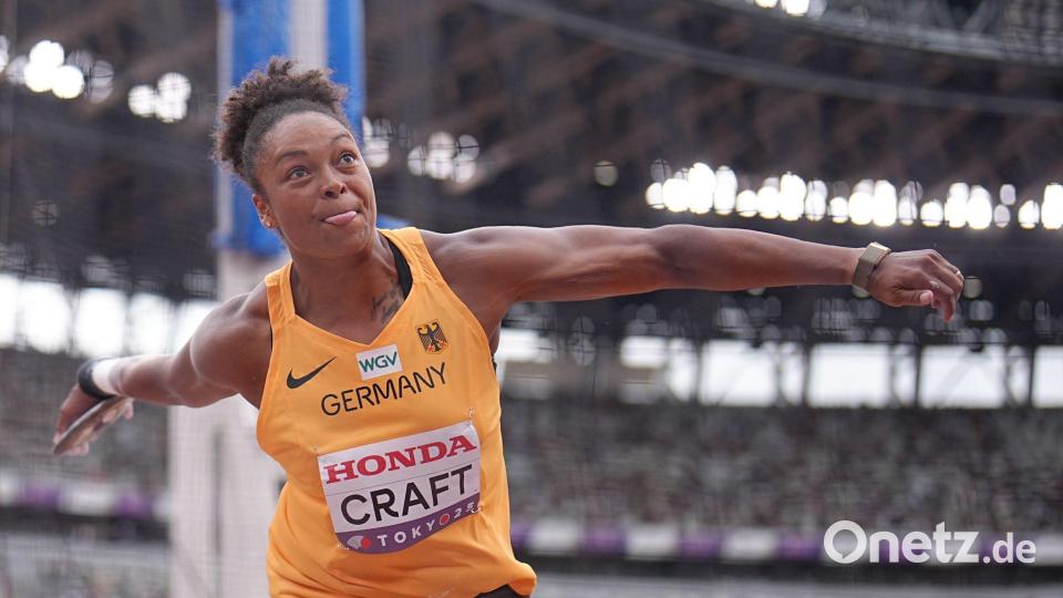 Shanice Craft konnte sich als einzige deutsche Diskuswerferin fürs Finale qualifizieren. Bild: Michael Kappeler/dpa