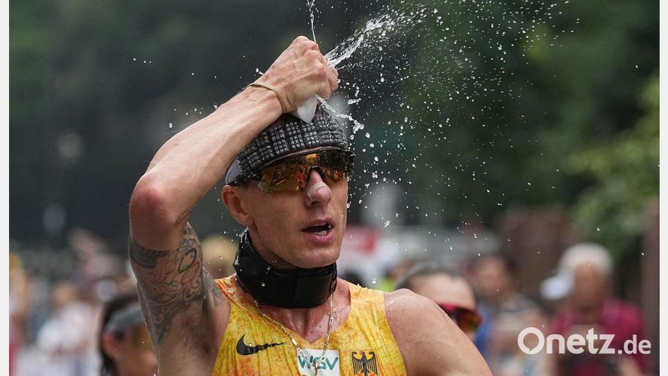 Leichtathletik Weltmeisterschaft in Tokio - Christopher Linke aus Deutschland beim Gehen Bild: Michael Kappeler/dpa