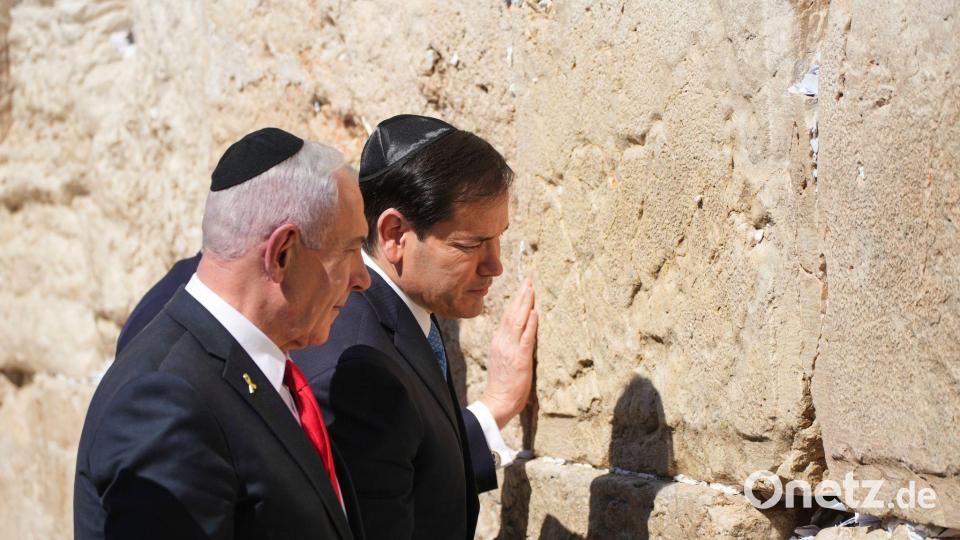 US-Außenminister Marco Rubio besucht Israel Bild: Ariel Schalit/AP/dpa