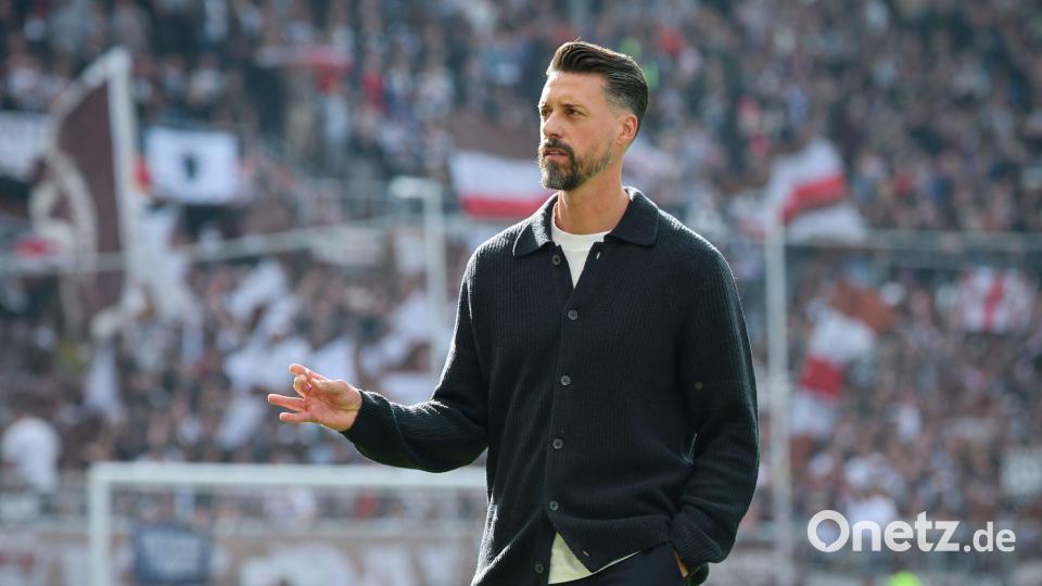 Augsburgs Trainer Sandro Wagner. Bild: Christian Charisius/dpa
