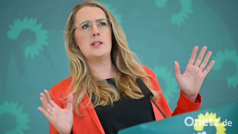Grünen-Fraktionschefin Katharina Dröge wünscht sich in Sachen Erbschafts- und Schenkungssteuer eine „Aussage der CDU und von Jens Spahn, ob jetzt konkret gehandelt werden sollte“. (Archivbild) Bild: Helena Dolderer/dpa