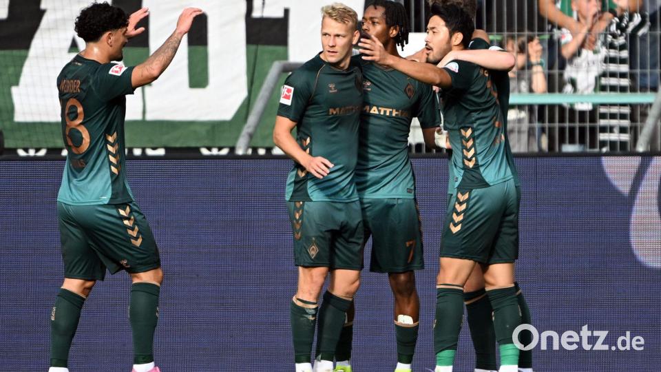 Werder nutzte die Abwehrschwächen Gladbachs gnadenlos aus Bild: Federico Gambarini/dpa