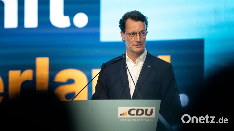 NRW-Ministerpräsident Wüst kann sich nach den Kommunalwahlen in der CDU gestärkt fühlen. Bild: Fabian Strauch/dpa