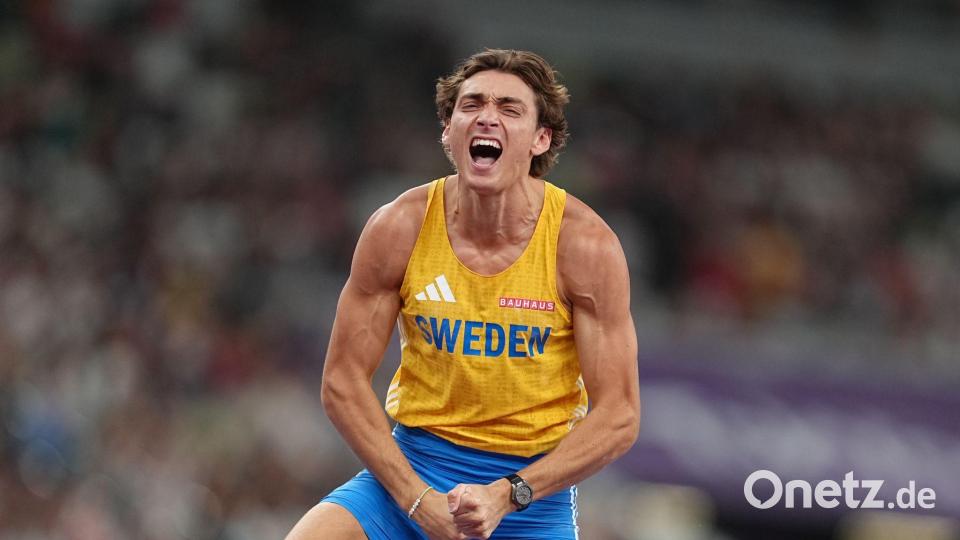 Wieder Weltmeister: Armand Duplantis. Bild: Michael Kappeler/dpa