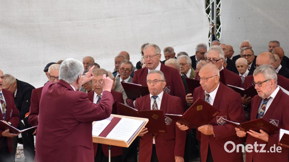 Der MGV Tirschenreuth unter Leitung von Horst Schultes ist unter anderem Pate des MGV Bärnau. Bild: ubb