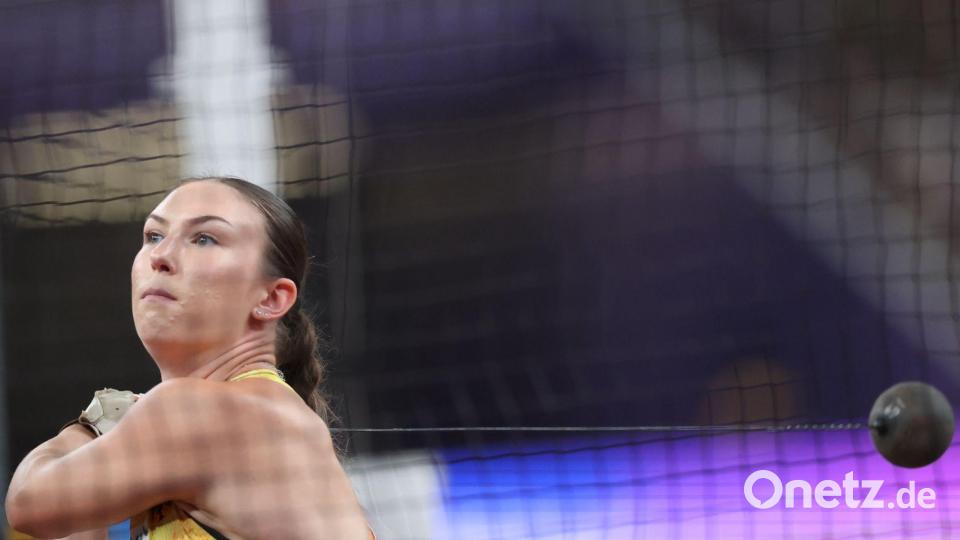 Hammerwerferin Aileen Kuhn wurde in ihrem ersten großen Finale Neunte. Bild: Oliver Weiken/dpa