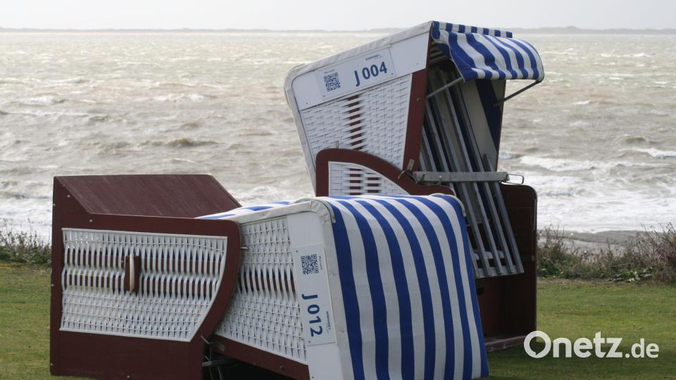 Der erste Herbststurm erreicht Norderney. Bild: Kai Moorschlatt/dpa