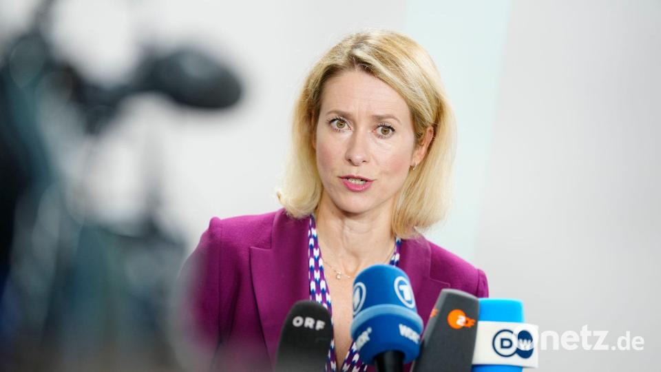 Die EU-Außenbeauftragte Kallas appelliert an die Bundesregierung, die Pläne für europäische Handelssanktionen gegen Israel zu unterstützen oder andere Druckmittel vorzuschlagen. (Archivbild) Bild: Thomas Traasdahl/Ritzau Scanpix Foto/AP/dpa