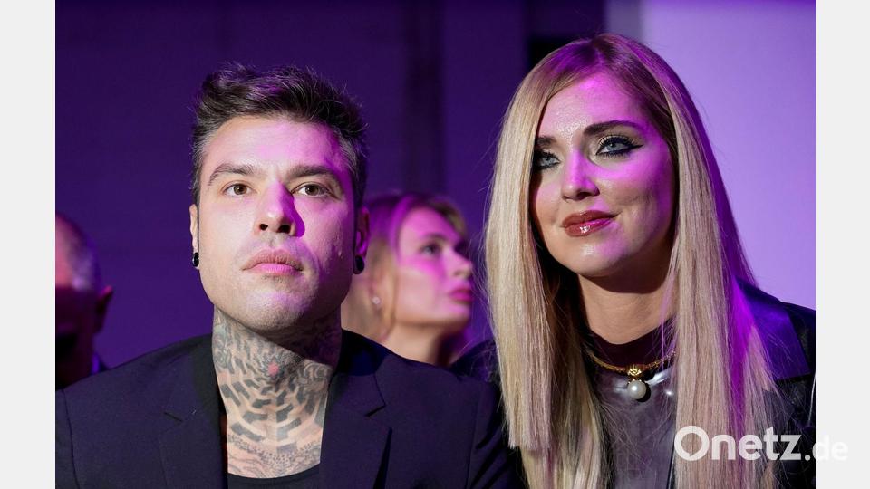 Der Rapper Fedez mit seiner früheren Ehefrau Chiara Ferragni. (Archivbild) Bild: Alberto Pezzali/AP/dpa