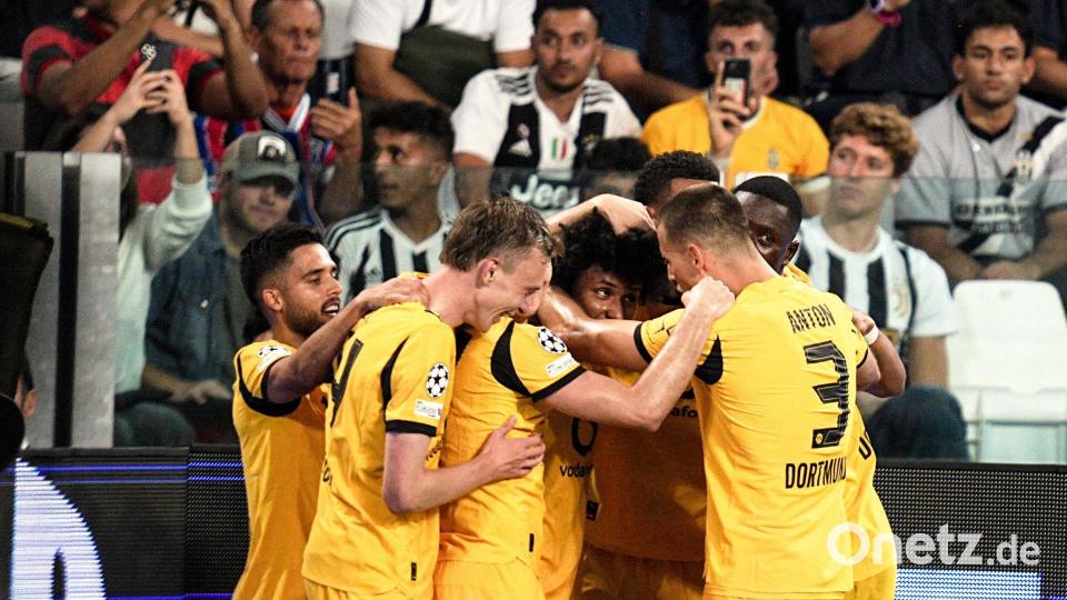 Zum Auftakt in die Champions League gab es für die BVB-Profis mehrfach Grund zum Jubeln. Bild: Marco Alpozzi/LaPresse/AP/dpa