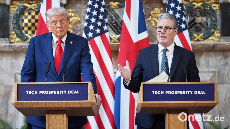 Großbritannien und die USA sind in der Frage nicht einer Meinung. (Archivbild) Bild: Evan Vucci/AP/dpa