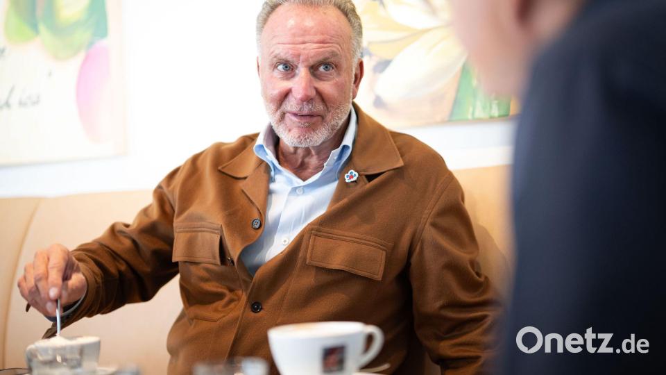 Karl-Heinz Rummenigge beim Interview vor seinem runden Geburtstag. Bild: Lukas Barth/dpa