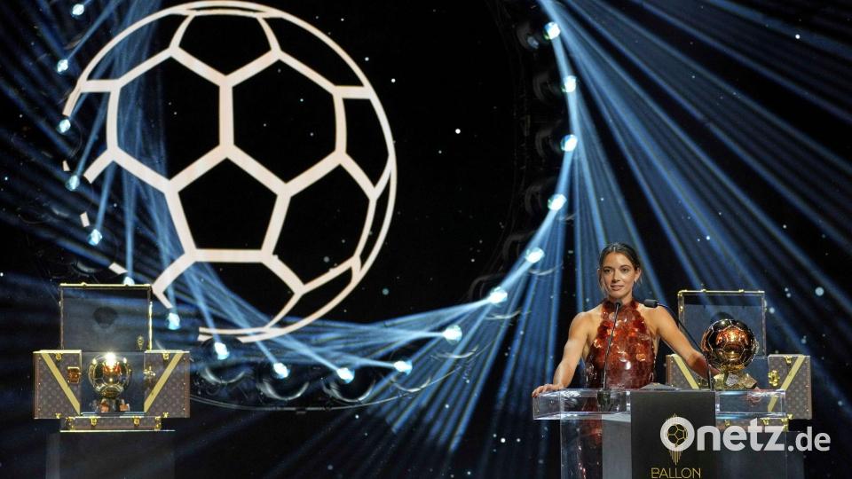 Ballon d&#039;Or 2025 für Barcelonas Bonmatí. Bild: Thibault Camus/AP/dpa