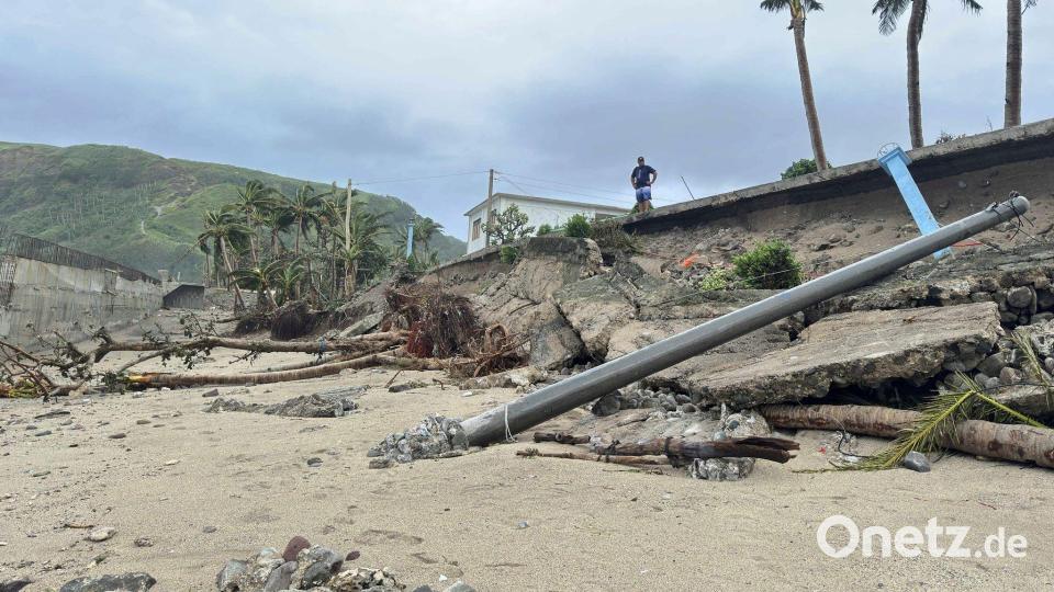 Der Taifun richtete im Norden der Philippinen viele Schäden an. Bild: Justine Mark Pillie Fajardo/AP/dpa