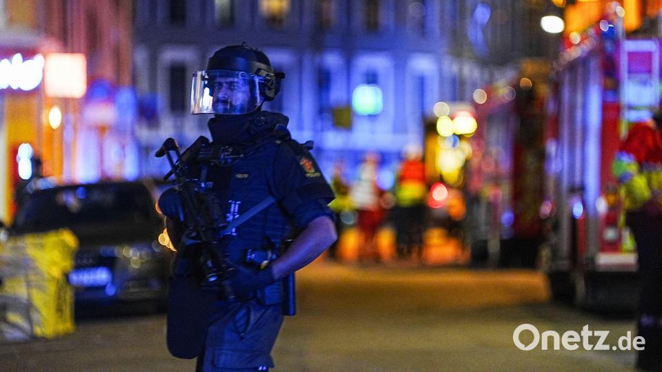 Nach einer Explosion in Oslo ermittelt die Polizei. Bild: Terje Pedersen/NTB/dpa