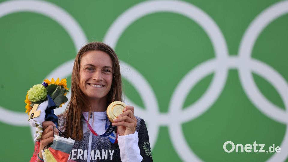 Ricarda Funk aus Deutschland holte in Tokio Gold im Kajak. Nun peilt sie bei der WM in Sydney erneut einen Titel an. Bild: Jan Woitas/dpa