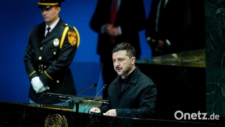 Der ukrainische Präsident setzte sich für die internationale Unterstützung Moldaus ein. Bild: Kay Nietfeld/dpa