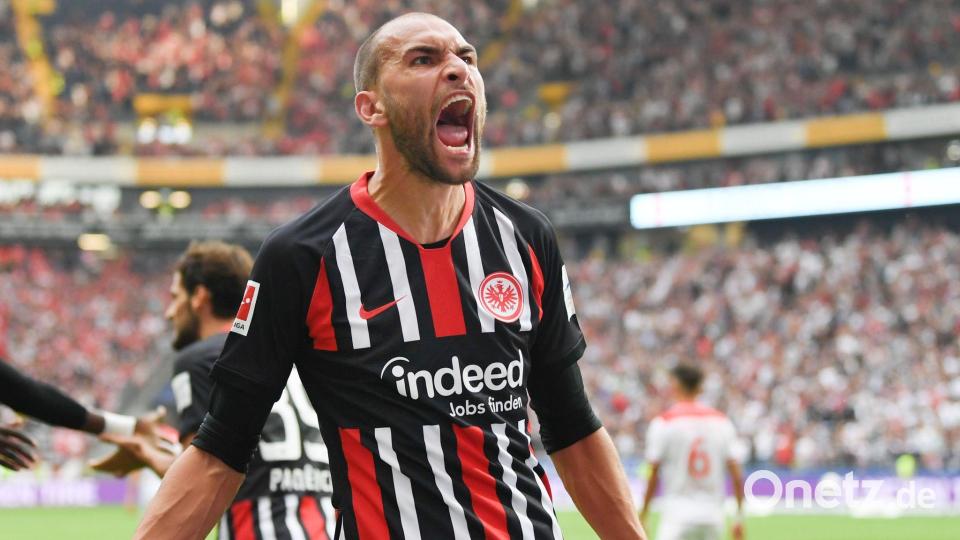 In der Bundesliga erfolgreich: Bas Dost im Trikot von Eintracht Frankfurt. (Archivbild) Bild: Arne Dedert/dpa