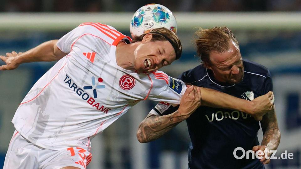 Cedric Itten und Fortuna Düsseldorf setzten sich gegen Bochum durch. Bild: Christoph Reichwein/dpa