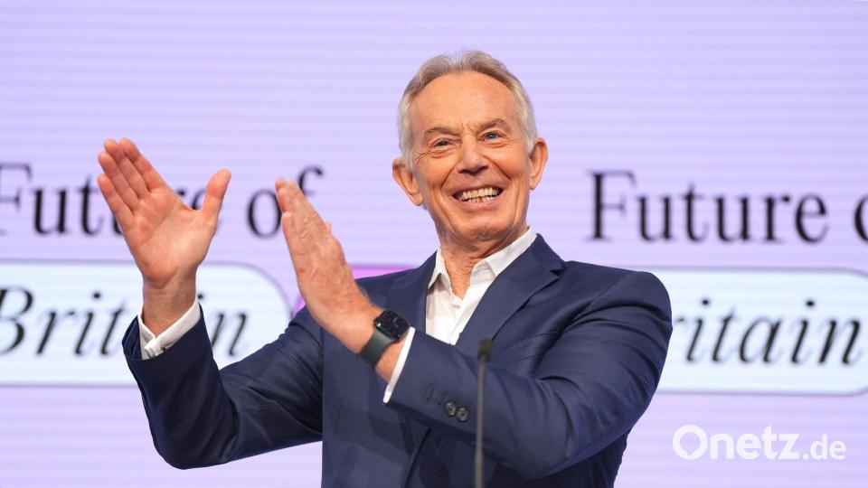 Der ehemalige britische Premierminister Tony Blair wird für eine wichtige Rolle in der Übergangszeit nach einem Kriegsende gehandelt. (Archivbild) Bild: Yui Mok/PA Wire/dpa