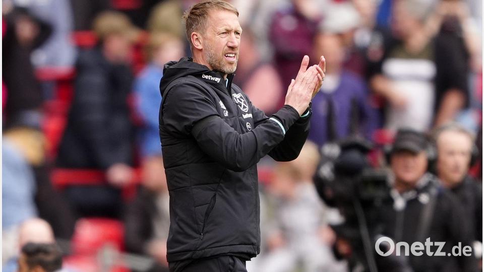 Graham Potter ist nicht mehr Trainer von West Ham United. Bild: Peter Byrne/PA Wire/dpa