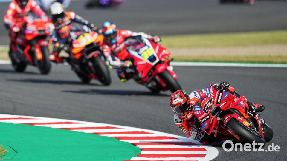 War in Motegi nicht zu schlagen: Sprint- und Rennsieger Francesco Bagnaia Bild: Hiro Komae/AP/dpa