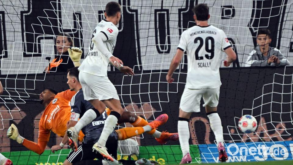 Vier Gladbacher Treffer, aber keine Punkte. Bild: Federico Gambarini/dpa