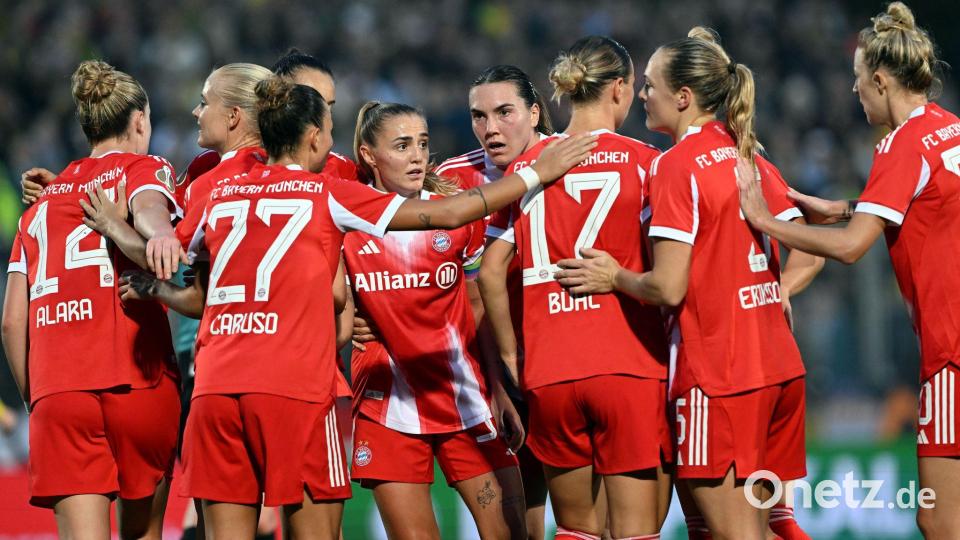 Ließen den BVB-Fußballerinnen keine Chance: die Spielerinnen des FC Bayern München Bild: Federico Gambarini/dpa