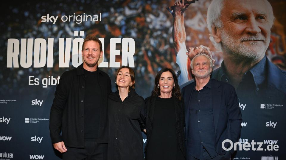 Julian Nagelsmann bei Völlers Filmpremiere. Bild: Arne Dedert/dpa