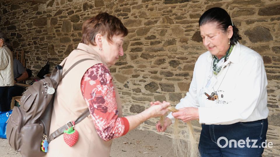 Einen interaktiven Workshop erlebten die Besucher beim Aktionstag im Freilandmuseum. Bild: Hirsch
